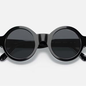 Giorgio Armani Black Round Sunglasses